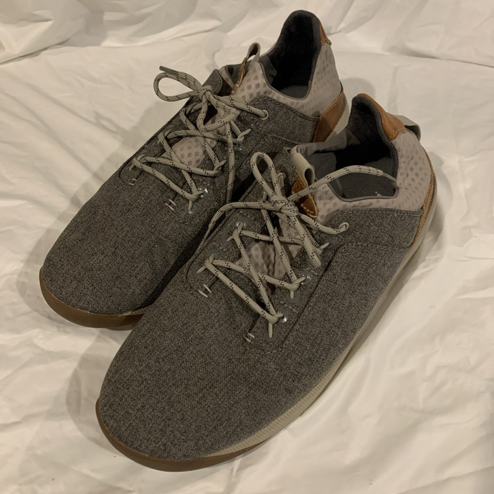 OluKai Nanea Li Men's Size 10.5 Gray Shoes Low Top Lace Up Comfort Sneakers‎